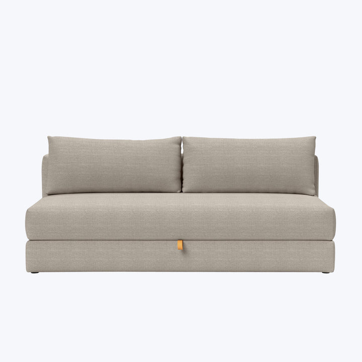 Rowan Armless Sleeper Sofa Kenya Performance Fabric Gravel