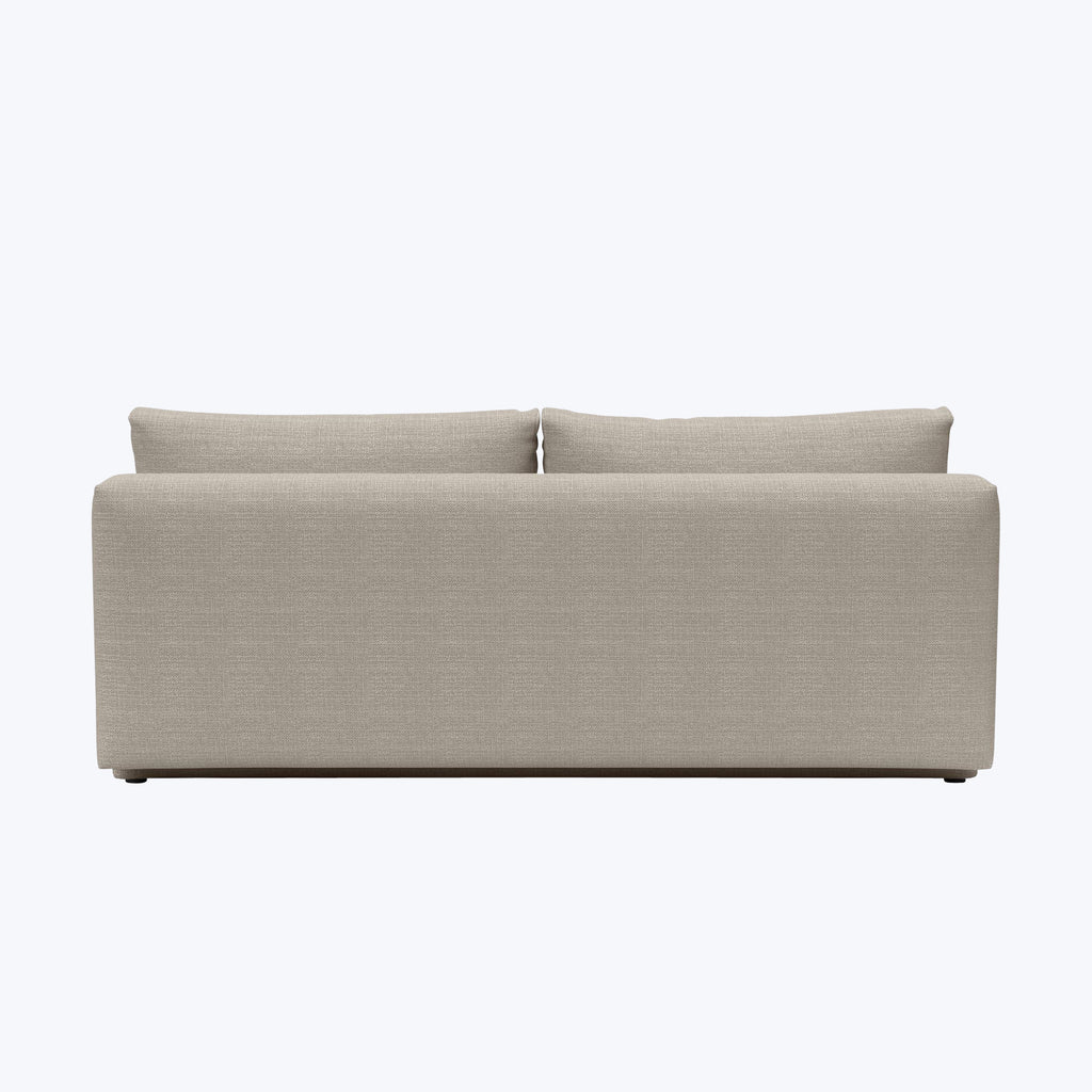 Rowan Armless Sleeper Sofa Kenya Performance Fabric Gravel