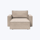 Sullivan Sleeper | Storage Lounger Adario Performance Fabric Taupe