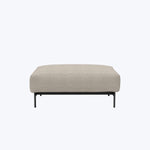 Harlow Ottoman Kenya Performance Fabric Gravel