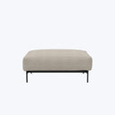 Harlow Ottoman Kenya Performance Fabric Gravel