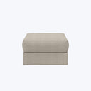 Rowan Storage Ottoman Kenya Performance Fabric Gravel