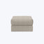 Rowan Storage Ottoman Kenya Performance Fabric Gravel