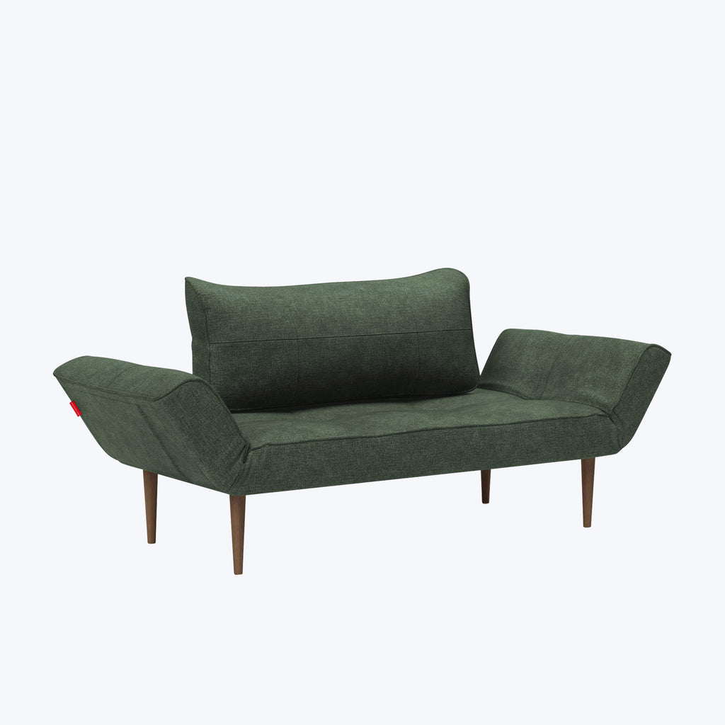 Sage Sleeper Chaise Avella Performance Fabric Pine Green