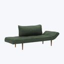 Sage Sleeper Chaise Avella Performance Fabric Pine Green