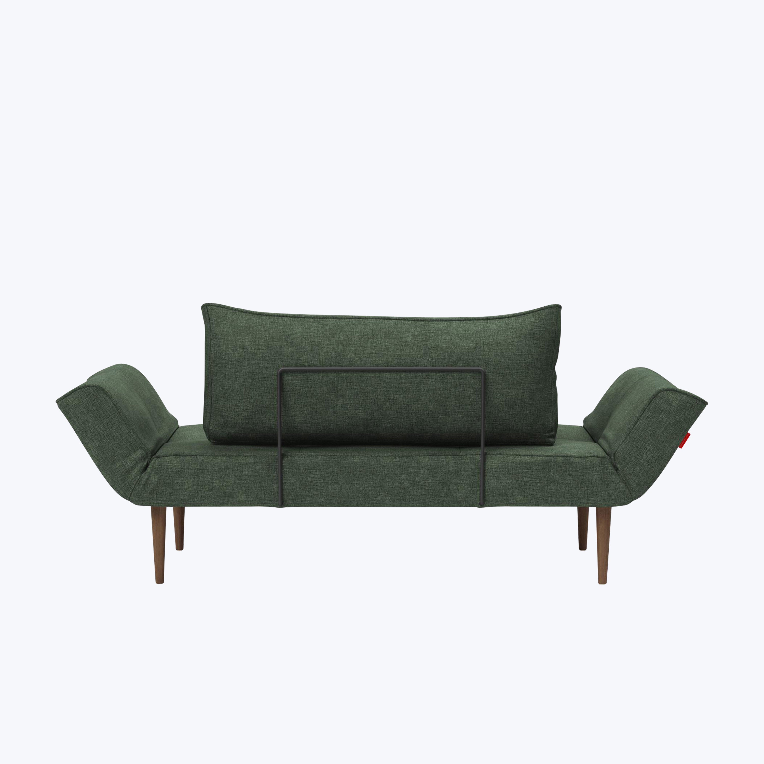 Sage Sleeper Chaise Avella Performance Fabric Pine Green