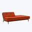 Evelyn Armless Sleeper Sofa Elegance Performance Fabric Paprika