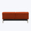 Evelyn Armless Sleeper Sofa Elegance Performance Fabric Paprika