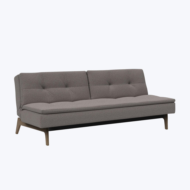 Evelyn Armless Sleeper Sofa Mized Dance Performance Fabric Grey