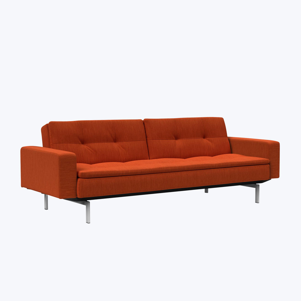 Evelyn Sleeper Sofa Elegance Performance Fabric Paprika