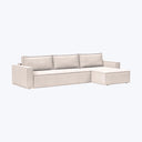 Sullivan Sleeper | Storage Sectional Adario Performance Fabric Basmati