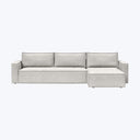 Sullivan Sleeper | Storage Sectional Adario Performance Fabric Fog