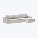 Sullivan Sleeper | Storage Sectional Adario Performance Fabric Fog