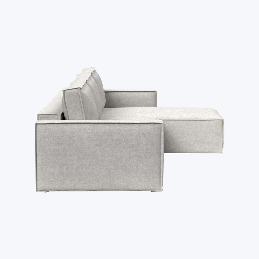 Sullivan Sleeper | Storage Sectional Adario Performance Fabric Fog