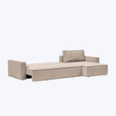 Sullivan Sleeper | Storage Sectional Adario Performance Fabric Taupe