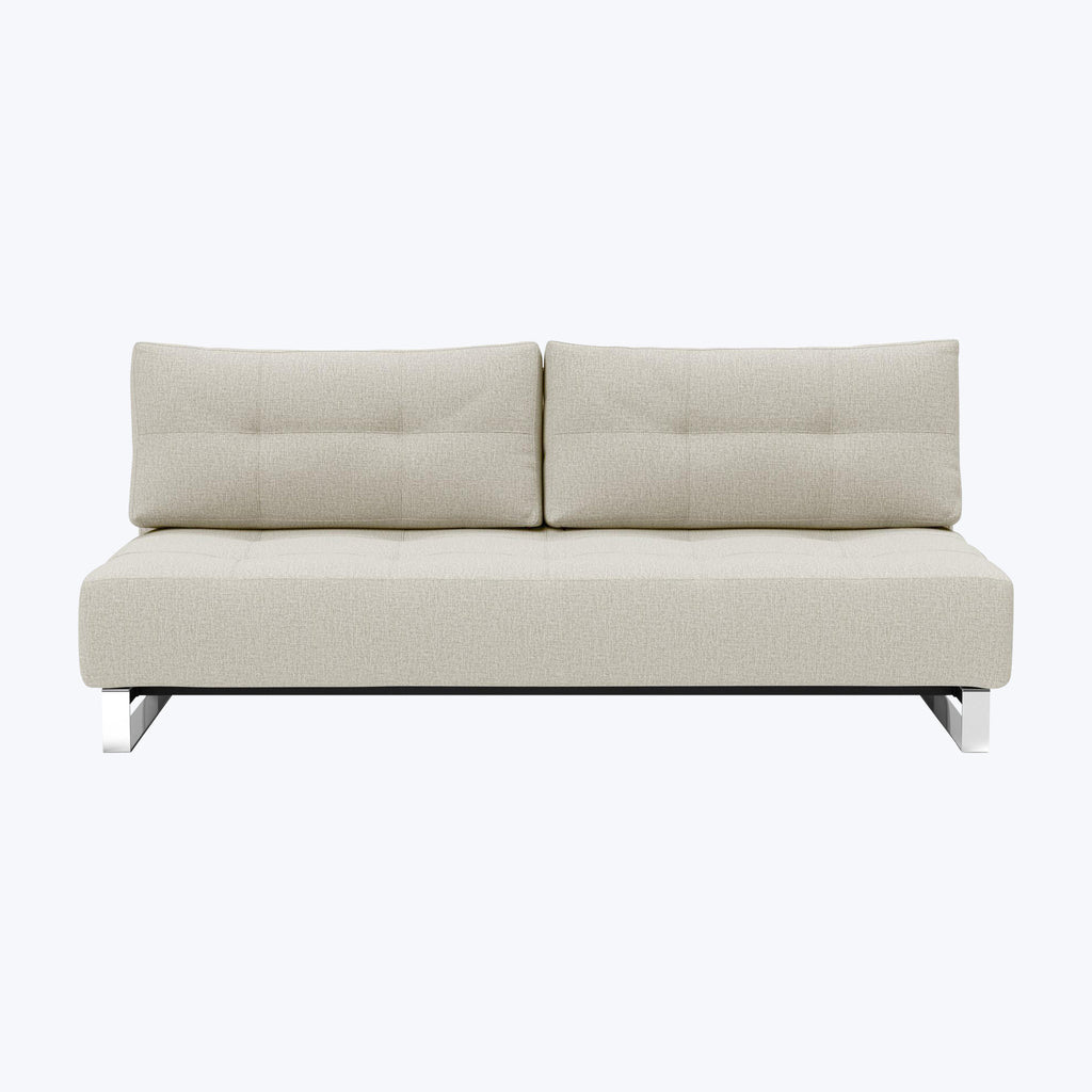 Lina Armless Sleeper Sofa Mized Dance Performance Fabric Natural