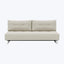 Lina Armless Sleeper Sofa Mized Dance Performance Fabric Natural