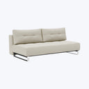 Lina Armless Sleeper Sofa Mized Dance Performance Fabric Natural