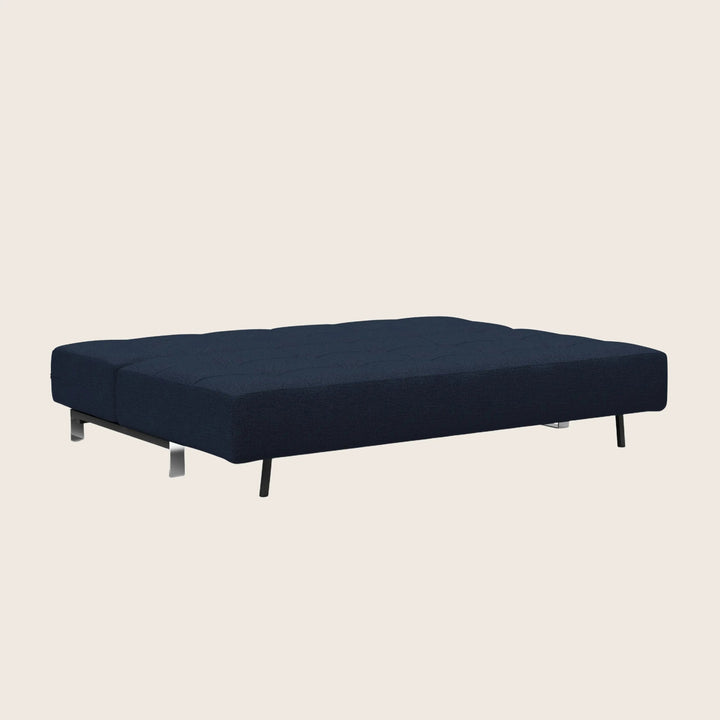 Lina Armless Sleeper Sofa Mized Dance Performance Fabric Blue