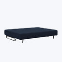 Lina Armless Sleeper Sofa Mized Dance Performance Fabric Blue