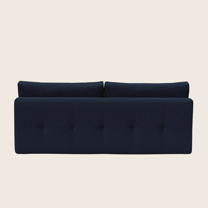 Lina Armless Sleeper Sofa Mized Dance Performance Fabric Blue