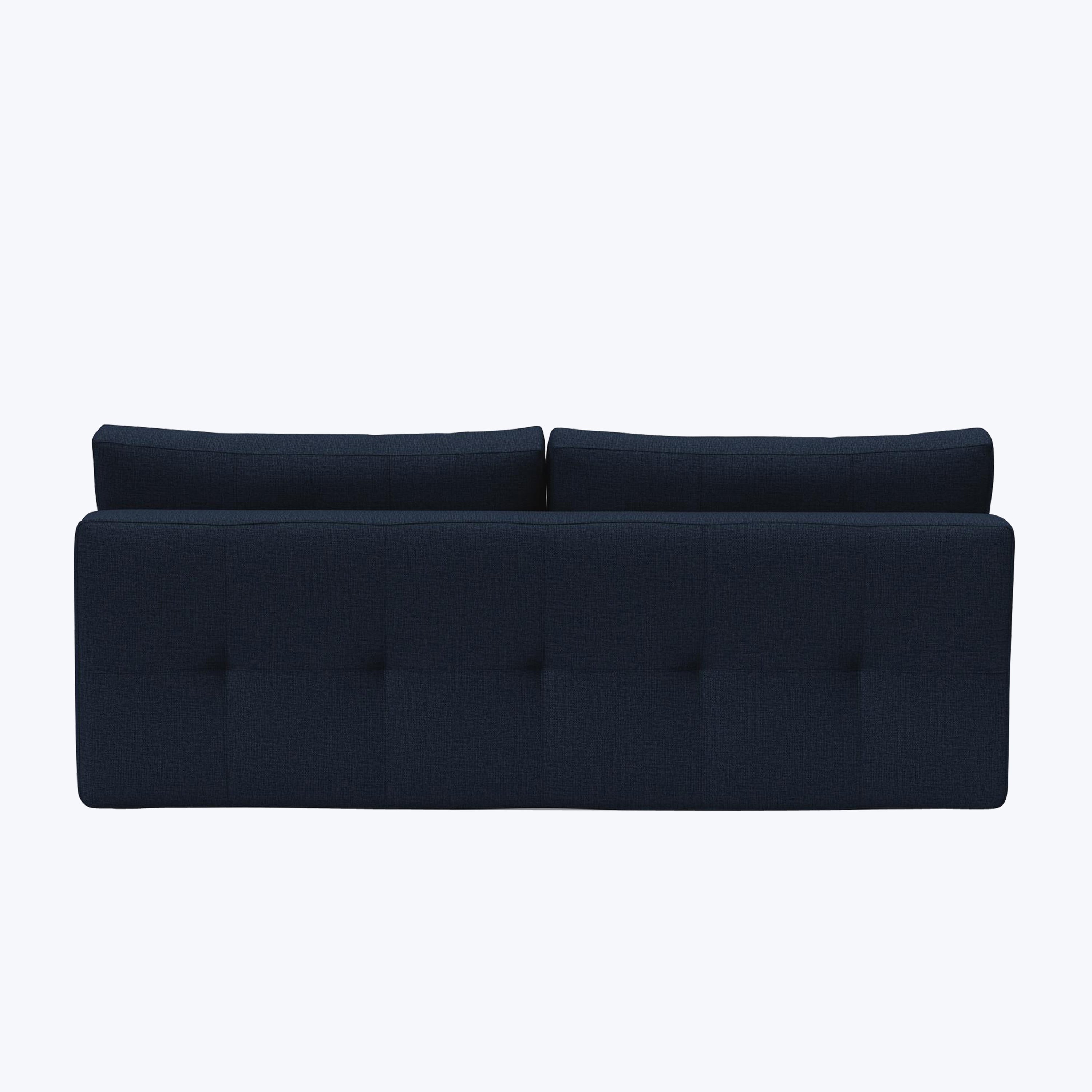 Lina Armless Sleeper Sofa Mized Dance Performance Fabric Blue