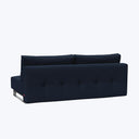 Lina Armless Sleeper Sofa Mized Dance Performance Fabric Blue