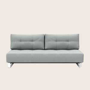 Lina Armless Sleeper Sofa Mized Dance Performance Fabric Grey