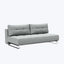 Lina Armless Sleeper Sofa Mized Dance Performance Fabric Grey