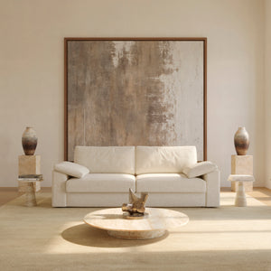 Bryant Sleeper Sofa Taura Performance Fabric Off White - hover