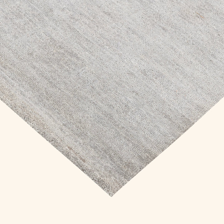 Pink & Grey Contemporary Silk Rug