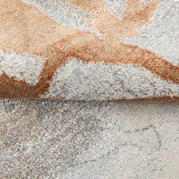 Multicolored Contemporary Silk Rug - 8' x 10'