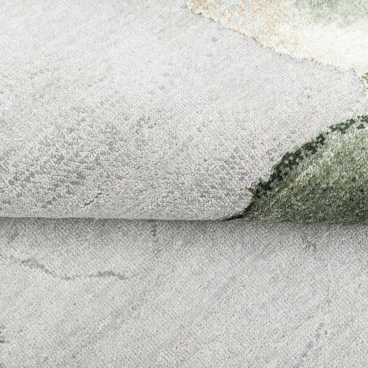 Grey Contemporary Silk Rug - 8' x 10'