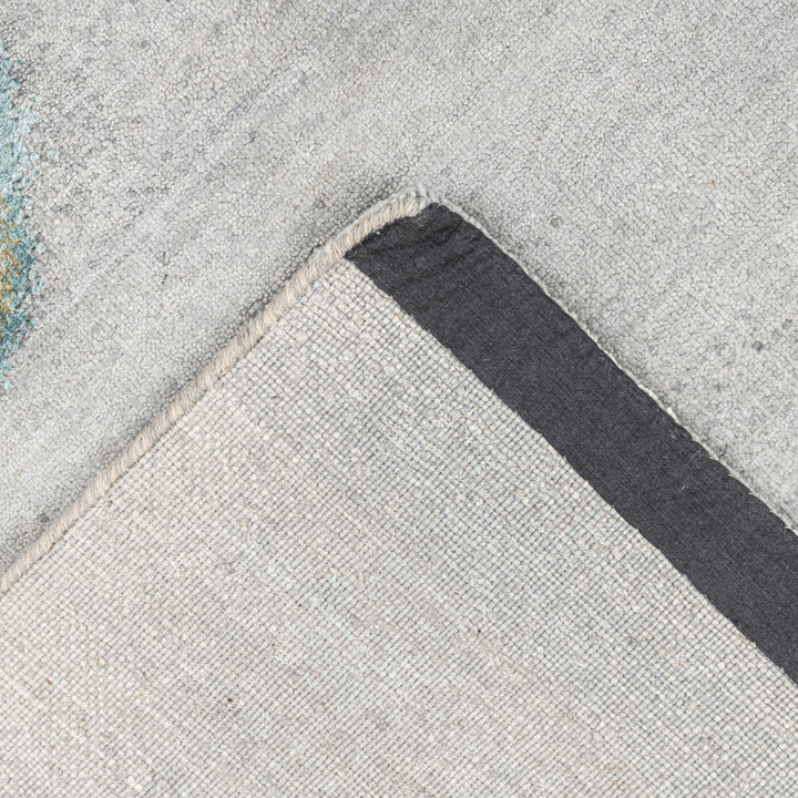 Grey Contemporary Silk Rug - 8' x 10'