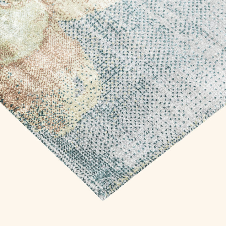 Grey Contemporary Silk Rug - 8' x 10'