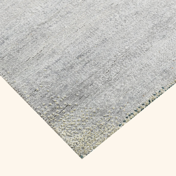 Grey Contemporary Silk Rug - 8' x 10'