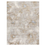 Brown Contemporary Silk Rug - 9' x 12'