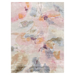 Multicolored Contemporary Silk Rug - 9' x 12'