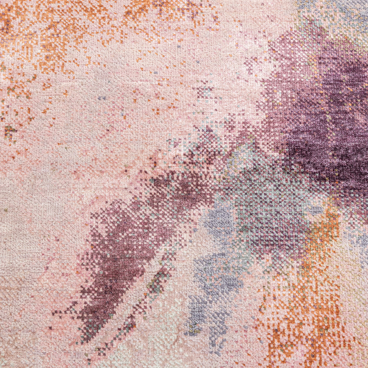 Multicolored Contemporary Silk Rug - 9' x 12'