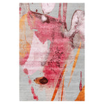 Pink Contemporary Silk Rug