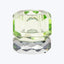 Two-Tone Crystal Candle Holder Green/Chrome