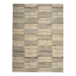 Grey Tibetan Contemporary Wool Rug - 10' x 14'