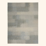 Grey Tibetan Contemporary Wool Silk Blend Rug - 8' x 10'