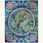 Blue & Pink Alchemy Contemporary Silk Rug - 8' x 10'3"