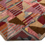 Multicolored Swedish Inspired Flatweave Wool Silk Rug - 6' x 8'11"