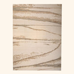 Natural Contemporary Wool Silk Rug - 9' x 12'