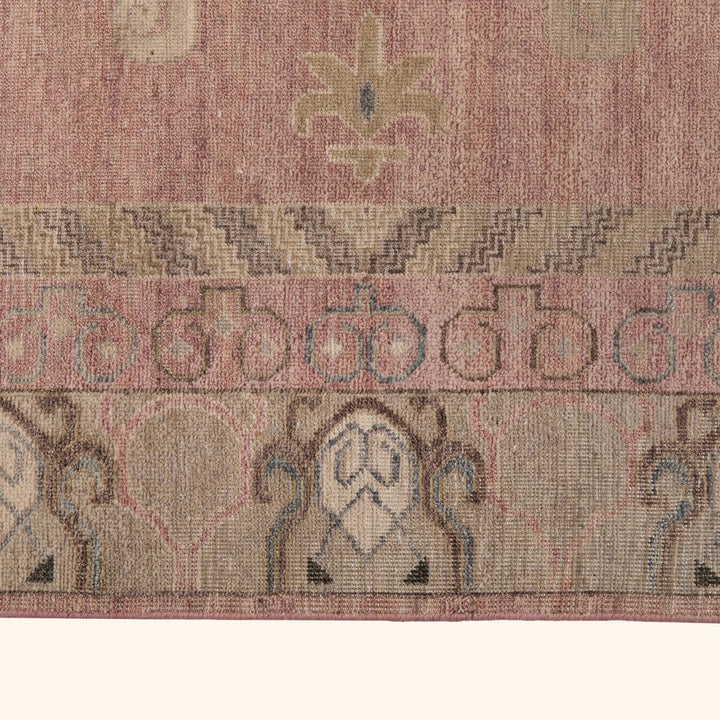Image for Pink Traditional Wool Rug - 8' x 10'