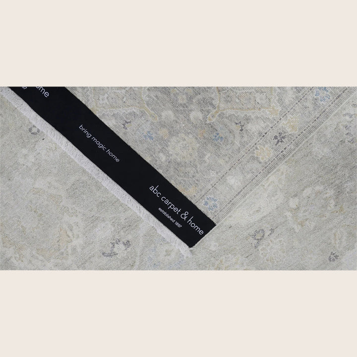 Grey Traditional Silk Rug - 8' x 10'