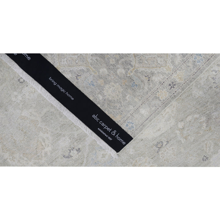 Grey Traditional Silk Rug - 8' x 10'