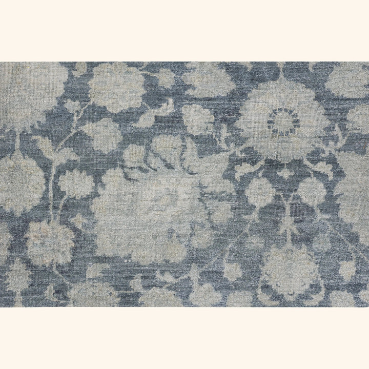 Blue Traditional Silk Rug - 8' x 10'